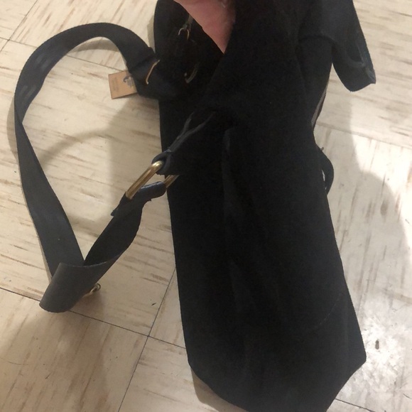 American Leather Co. Iris Suede Weekender-Black - Picture 7 of 11